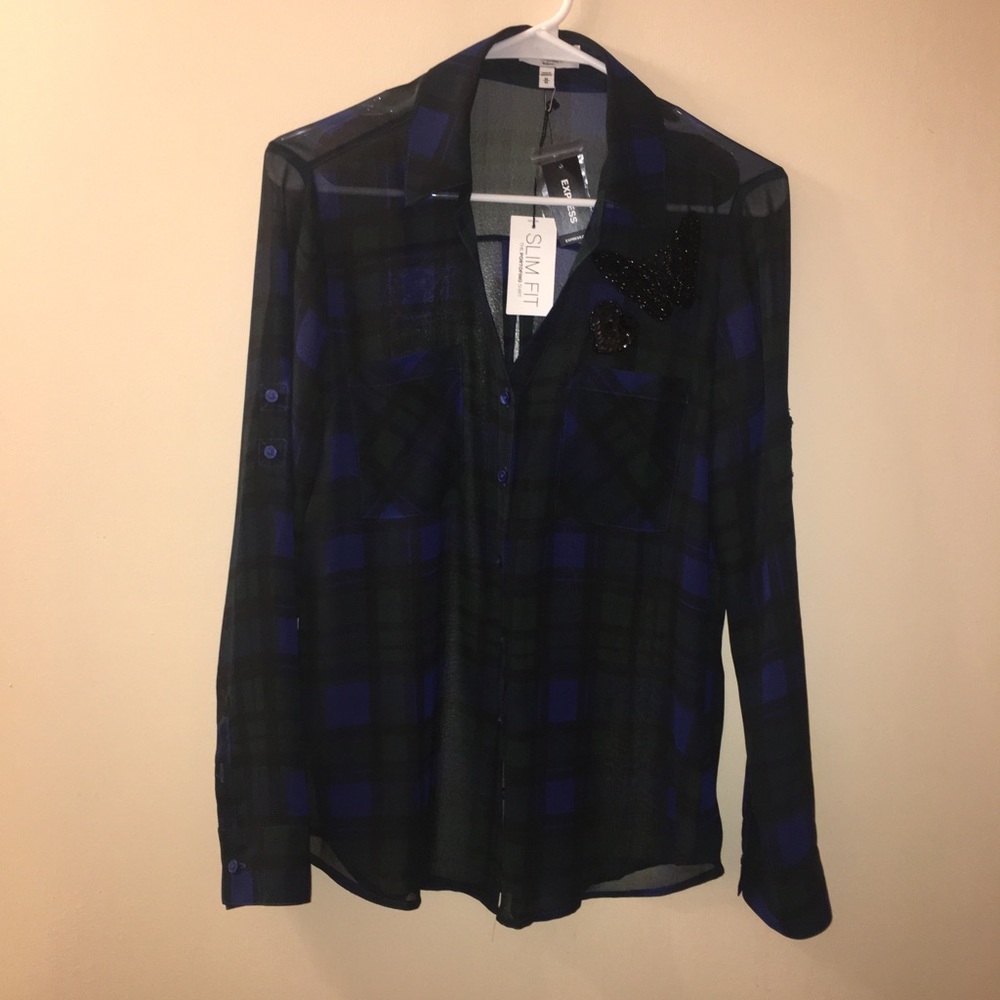 Express Slim Fit Portofino Shirt